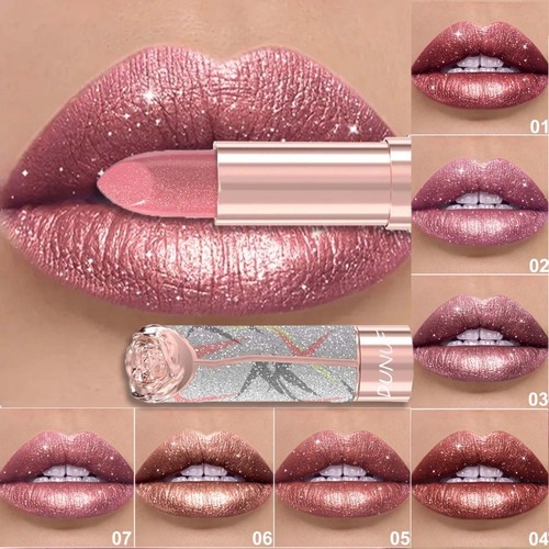 Rossetto rosa perlato glitter